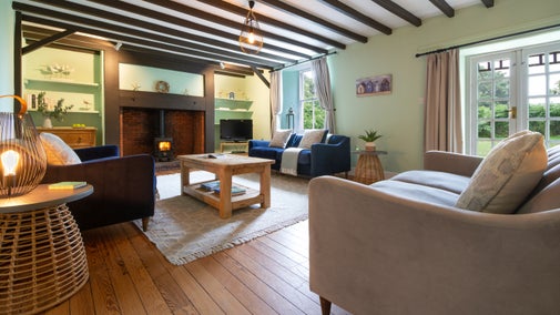 The sitting room at Risemoor, Northumberland